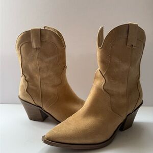 Target Tan Heeled Women's Boots